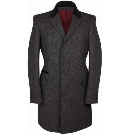 Grey Color Bespoke Top Coat