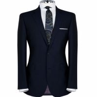 Navy Blue Bespoke Jacket with 2 buttons