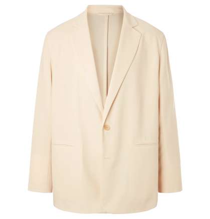 Cream Wool Suit Jacket