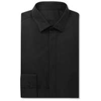 Black Cotton-Poplin Shirt