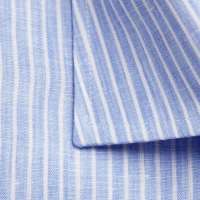 Light Blue Striped Cotton Shirt