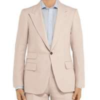 Sandy Suit-Fit Linen Suit Jacket