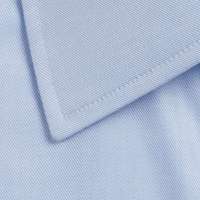 Double-Cuff Blue Cotton Shirt